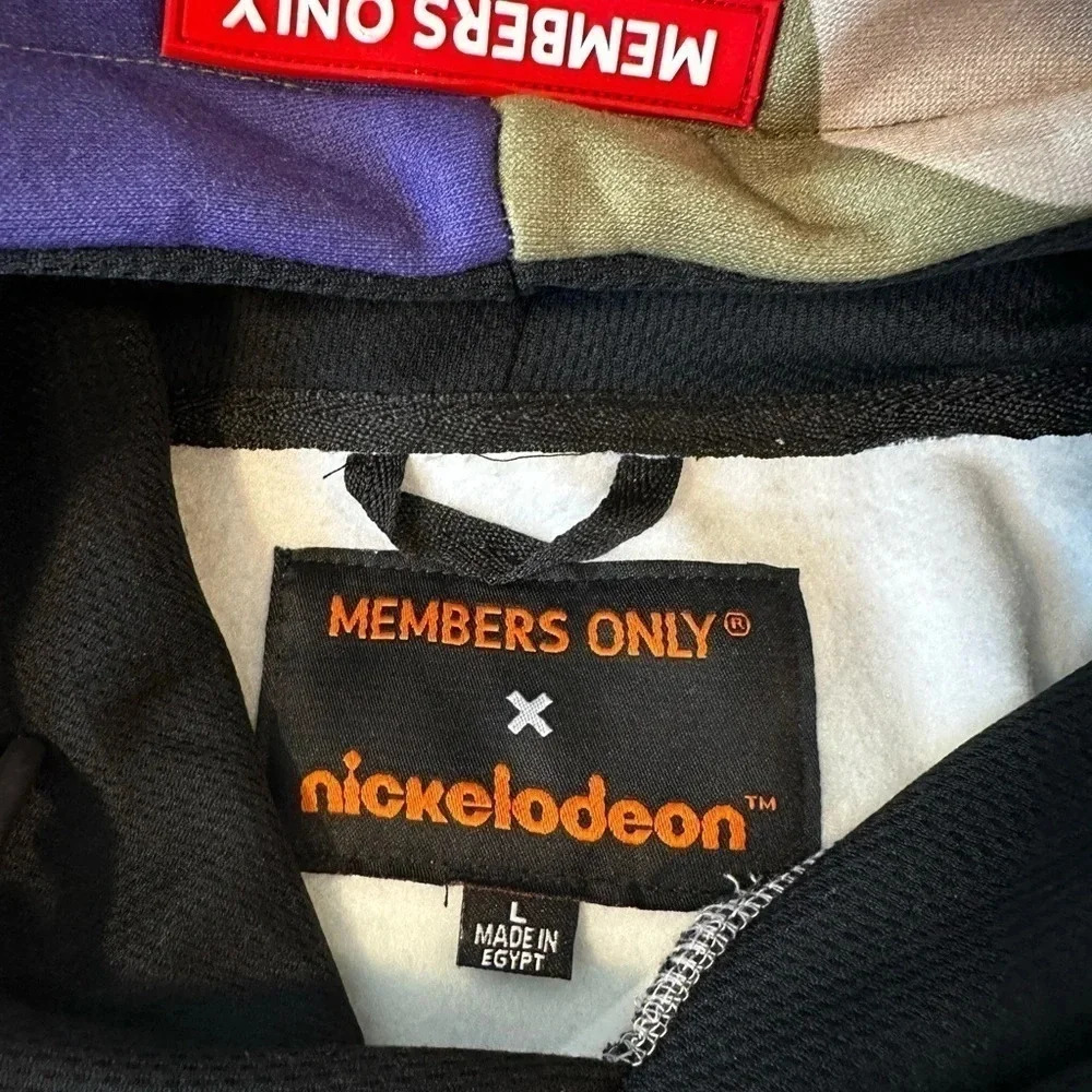 Members Only Nickelodeon Pullover Hoodie New Mens L SpongeBob Arnold Rugrats - Picture 10 of 14